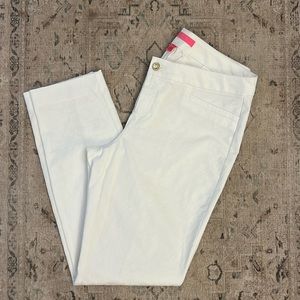 NWOT! Lilly Pulitzer White Kelly Ankle Pants